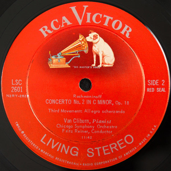 Rachmaninoff* : Van Cliburn, Fritz Reiner, Chicago Symphony* - Concerto No. 2 - LP
