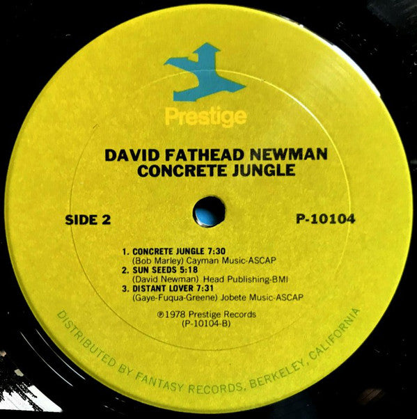 David Fathead Newman* - Concrete Jungle - LP