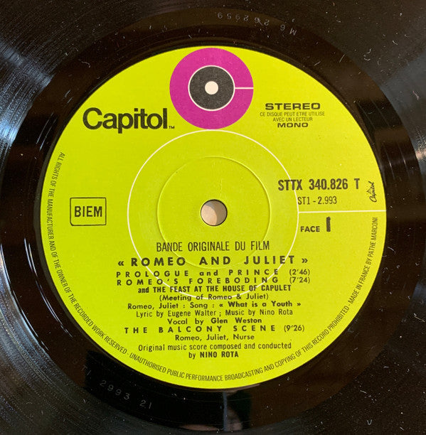 Nino Rota - Romeo & Juliet - LP