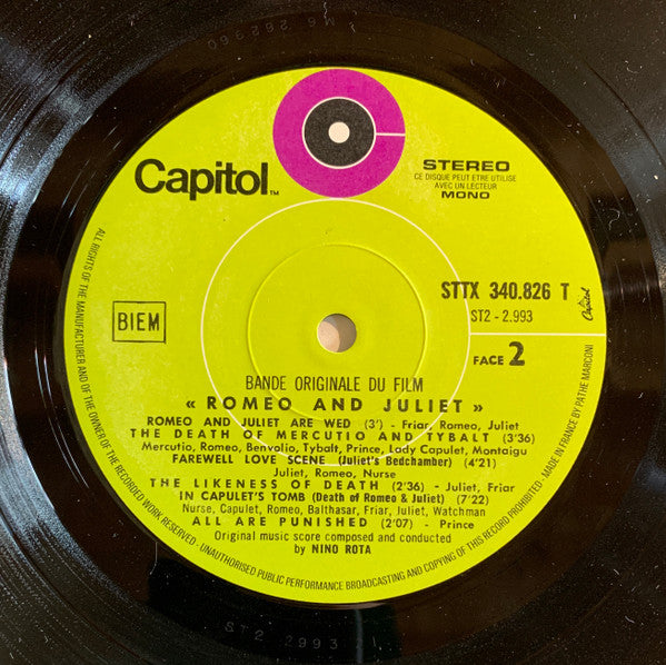 Nino Rota - Romeo & Juliet - LP