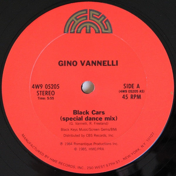 Gino Vannelli - Black Cars (Dance Mix) - LP