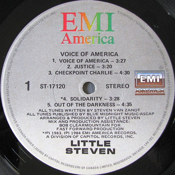 Little Steven - Voice Of America - LP