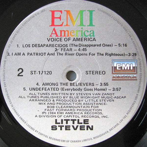 Little Steven - Voice Of America - LP