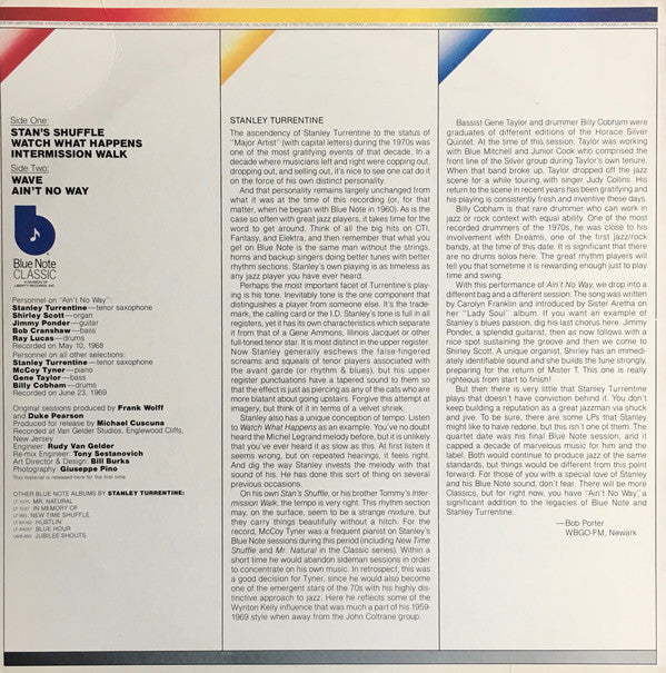 Stanley Turrentine - Ain't No Way - LP