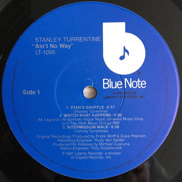 Stanley Turrentine - Ain't No Way - LP