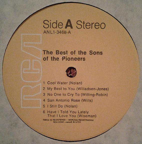 The Sons Of The Pioneers - The Best Of - LP
