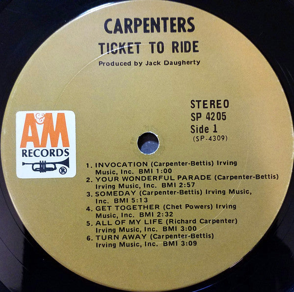 Carpenters - Ticket To Ride - LP