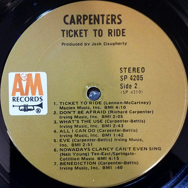 Carpenters - Ticket To Ride - LP