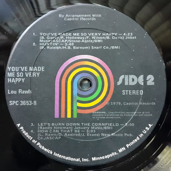 Lou Rawls - You've Made Me So Very Happy - LP
