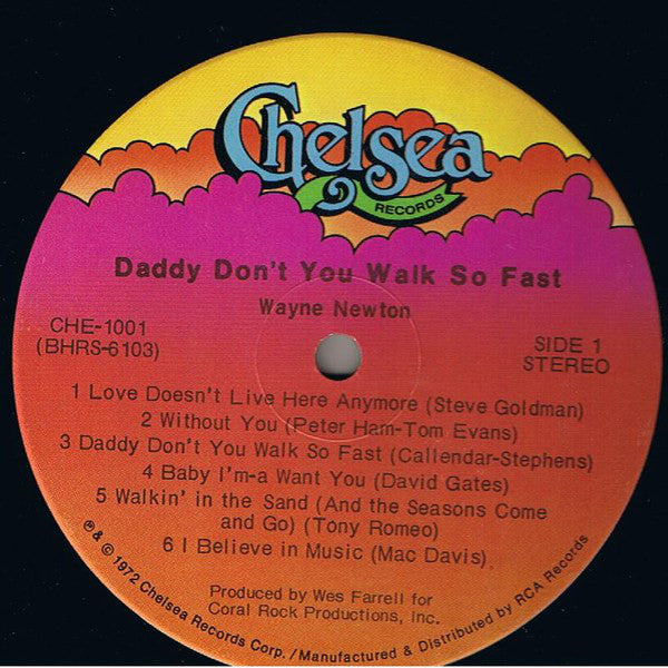 Wayne Newton - Daddy Don't You Walk So Fast - LP