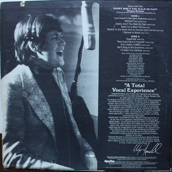 Wayne Newton - Daddy Don't You Walk So Fast - LP