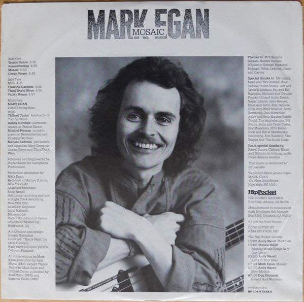 Mark Egan - Mosaic - LP