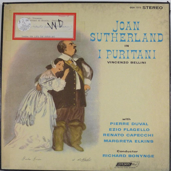 Vincenzo Bellini : Joan Sutherland, Richard Bonynge - I Puritani - LP