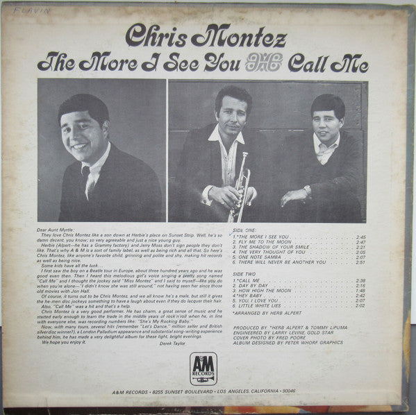 Chris Montez - The More I See You - LP