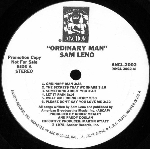 Sam Leno - Ordinary Man - LP