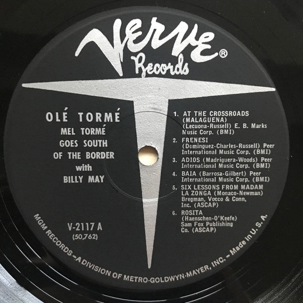 Mel Tormé With Billy May - Olé Tormé - LP
