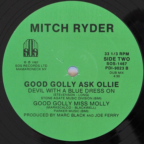 Mitch Ryder - Good Gollie Ask Ollie - LP