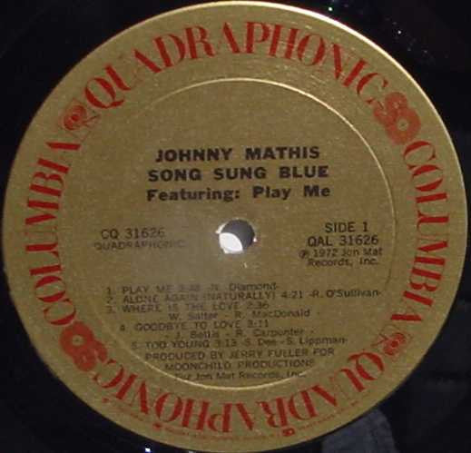 Johnny Mathis - Song Sung Blue - LP