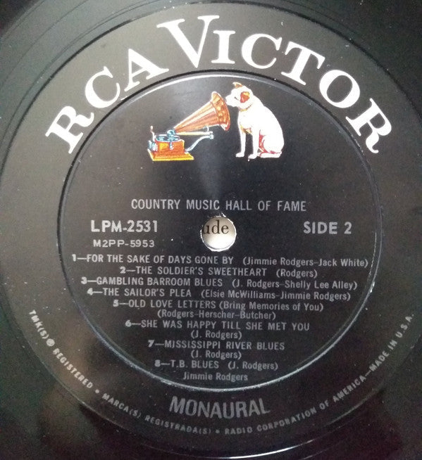 Jimmie Rodgers - Country Music Hall Of Fame - LP