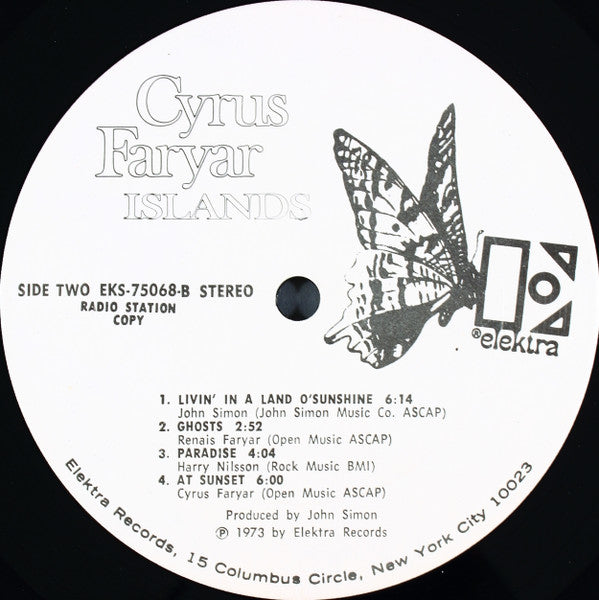 Cyrus Faryar - Islands - LP