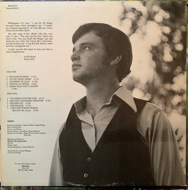 Mark Little  - His Hand In Mine - LP
