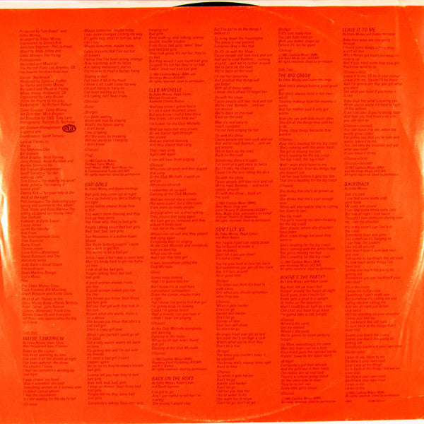 Eddie Money - Where's The Party? - LP
