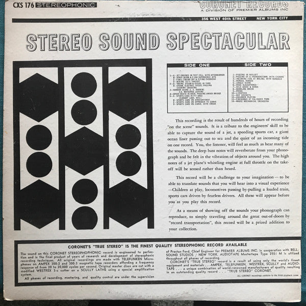 No Artist - Stereo Sound Spectacular - LP