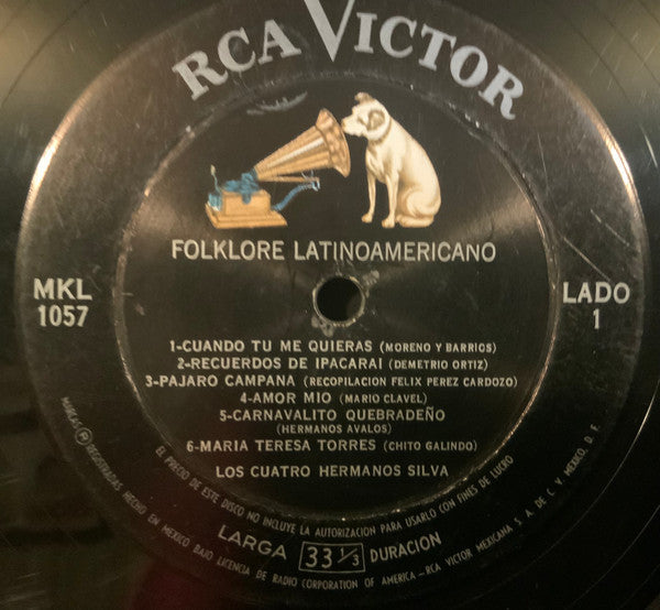 Los 4 Hermanos Silva - Folklore Latinoamericano Con Los 4 Hermanos Silva - LP