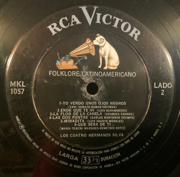 Los 4 Hermanos Silva - Folklore Latinoamericano Con Los 4 Hermanos Silva - LP
