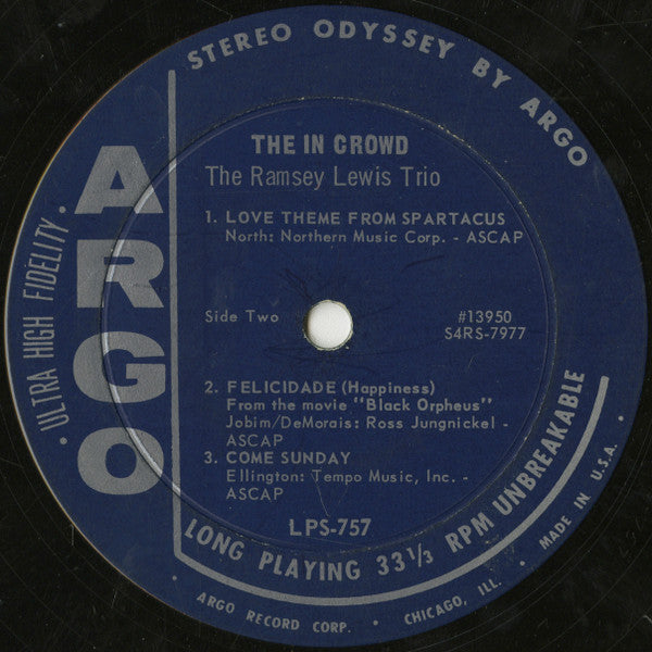 The Ramsey Lewis Trio - The In Crowd