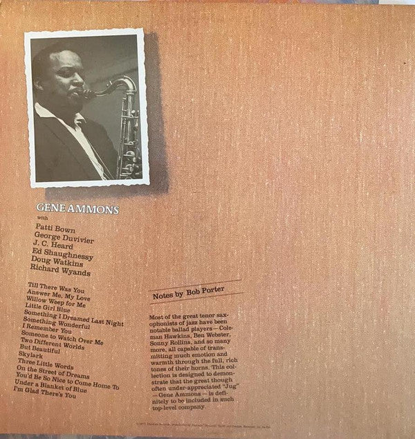 Gene Ammons - The Gene Ammons Story: Gentle Jug - LP