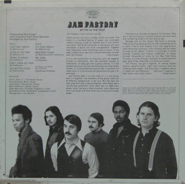 Jam Factory  - Sittin' In  The Trap - LP