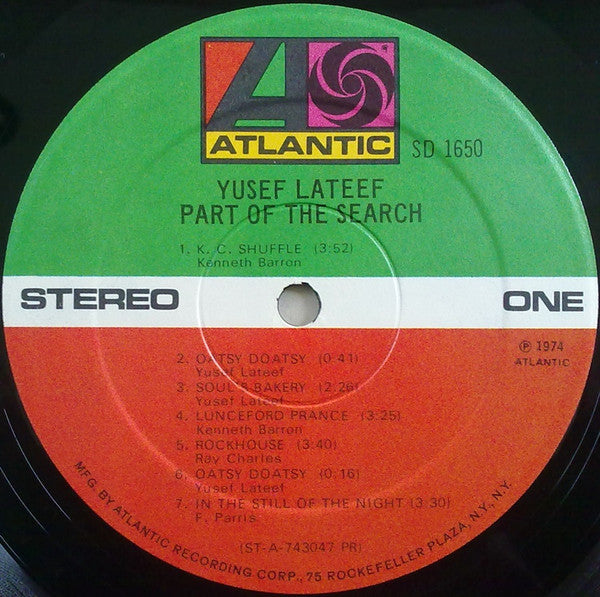Yusef Lateef - Part Of The Search - LP