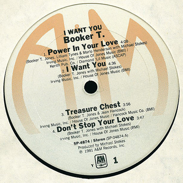 Booker T.* - I Want You - LP