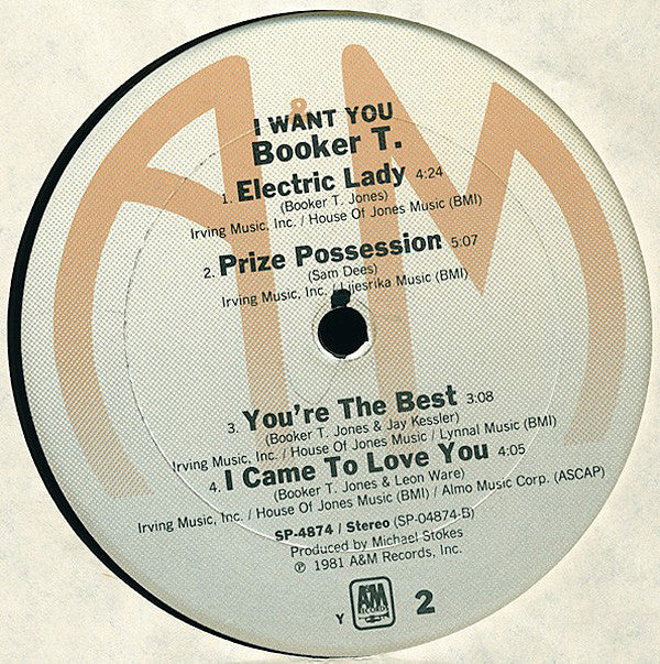 Booker T.* - I Want You - LP