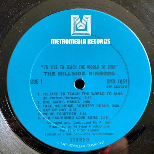 The Hillside Singers - I'd Like To Teach The World To Sing - LP