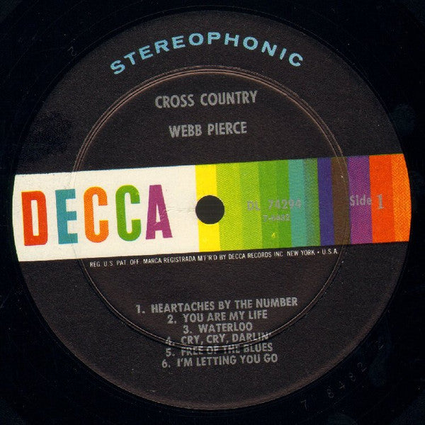 Webb Pierce - Cross Country - LP