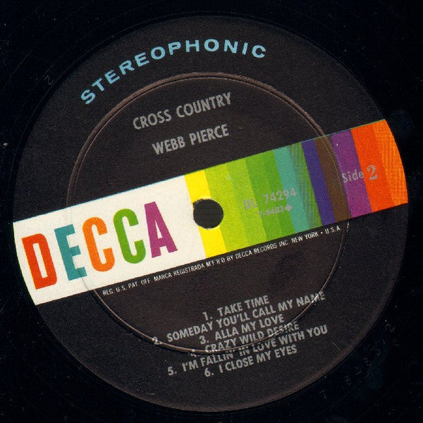 Webb Pierce - Cross Country - LP