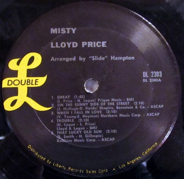 Lloyd Price - Misty - LP