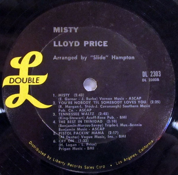 Lloyd Price - Misty - LP