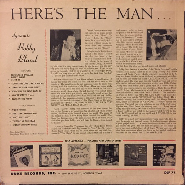 Bobby Bland - Here's The Man - LP