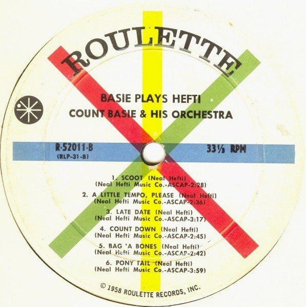 Count Basie & His Orchestra* - Basie Plays Hefti - LP