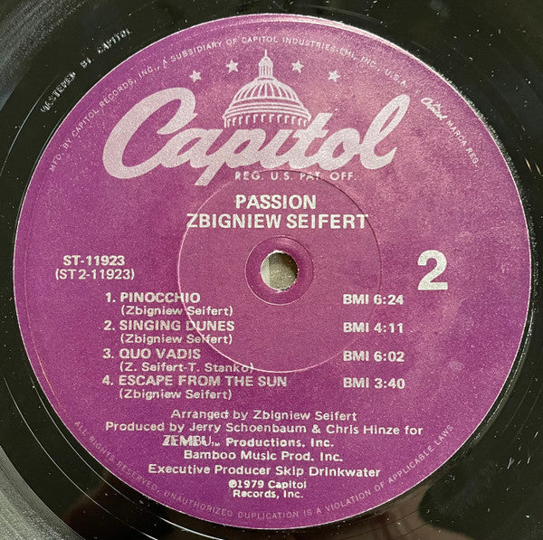 Zbigniew Seifert - Passion - LP