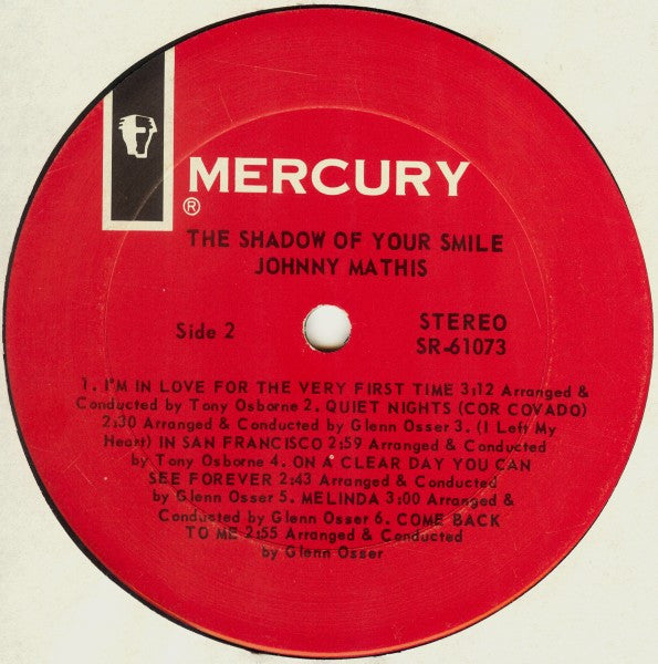 Johnny Mathis - The Shadow Of Your Smile - LP