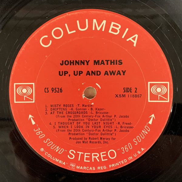 Johnny Mathis - Up, Up And Away - LP