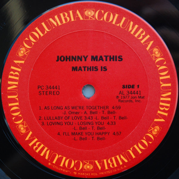 Johnny Mathis - Mathis Is... - LP