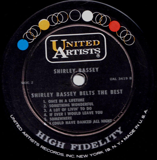 Shirley Bassey - Shirley Bassey Belts The Best! - LP