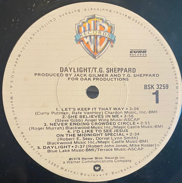 T.G. Sheppard - Daylight - LP