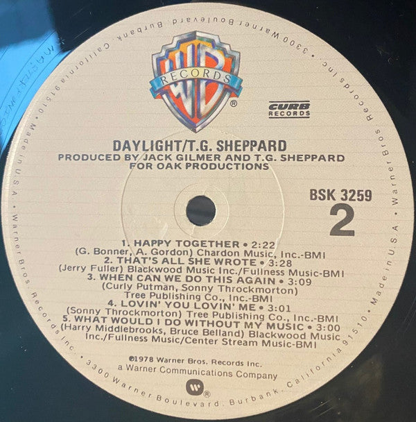 T.G. Sheppard - Daylight - LP