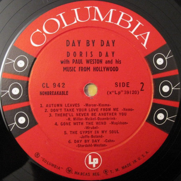 Doris Day With Paul Weston And His Music From Hollywood - Day By Day - LP